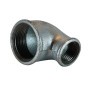 Verloop kniekoppeling 90° 1 1/4" x 3" binnendraad