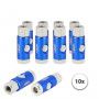 ARBO veiligheidskoppeling Euro 1/4" binnendraad met drukknop 10 stuks