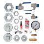 Appendageset verticaal drukvat 2000-3000l 3" schroefcompressor 1" - 1 1/2" 18.5-45 kW 16 bar