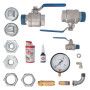 Appendageset verticaal drukvat 500-1500l schroefcompressor 1 1/2" 37-45 kW 16 bar