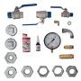 Appendageset verticaal drukvat 500-1500l schroefcompressor 1" - 1 1/4" - 1 1/2" 18.5-30 kW 16 bar
