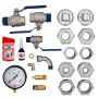 Appendageset drukvat 2" en compressor 1 1/4" 11 bar