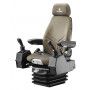 Bouwmachinestoel Actimo XL stof geel/zwart met stuurbakken 24 V 1294570