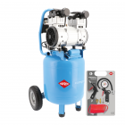 Stille Olievrije Compressor LMVO 40-250 8 bar 2 pk/1.5 kW 150 l/min 38 l Plug & Play