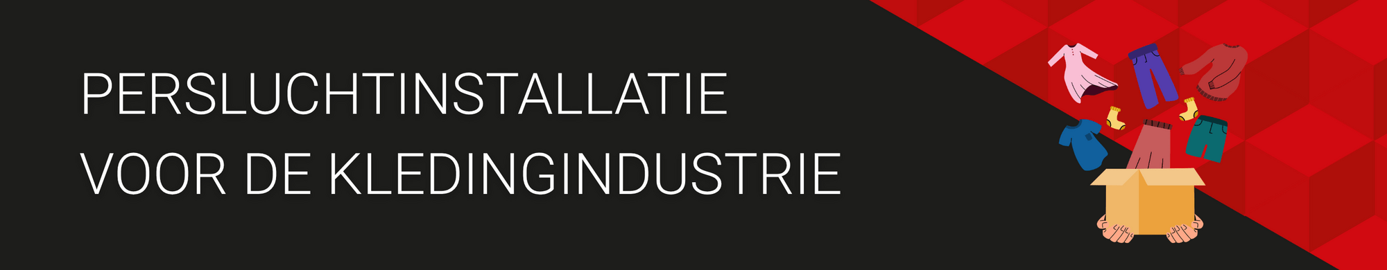 Persluchtinstallatie in de kledingindustrie