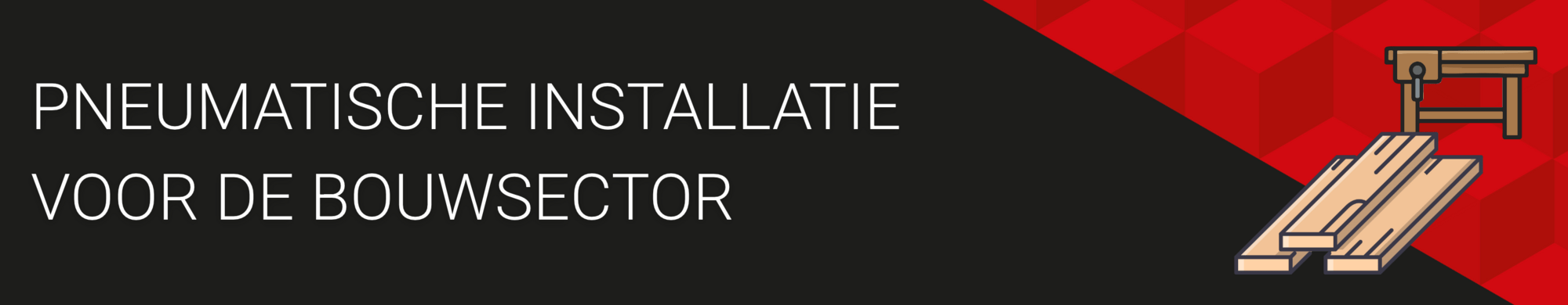 Installatie van een persluchtinstallatie voor een timmerbedrijf in België