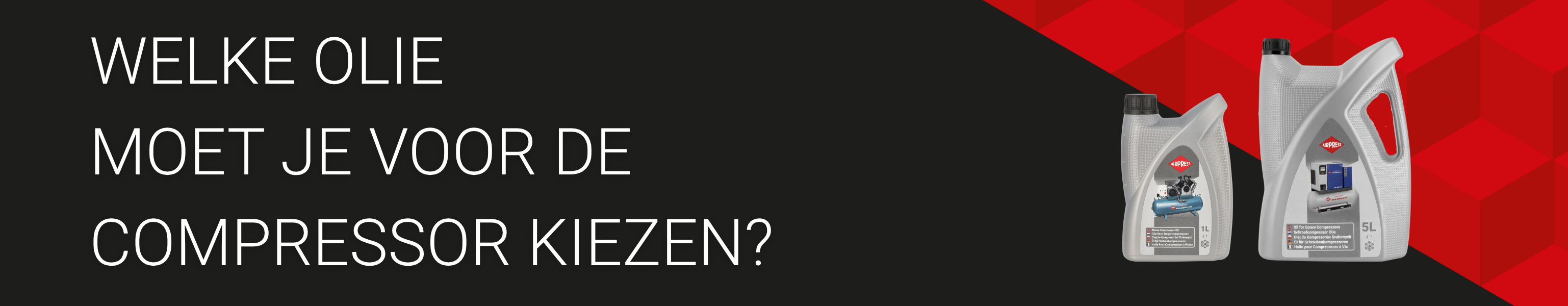 Welke olie moet er in een compressor?