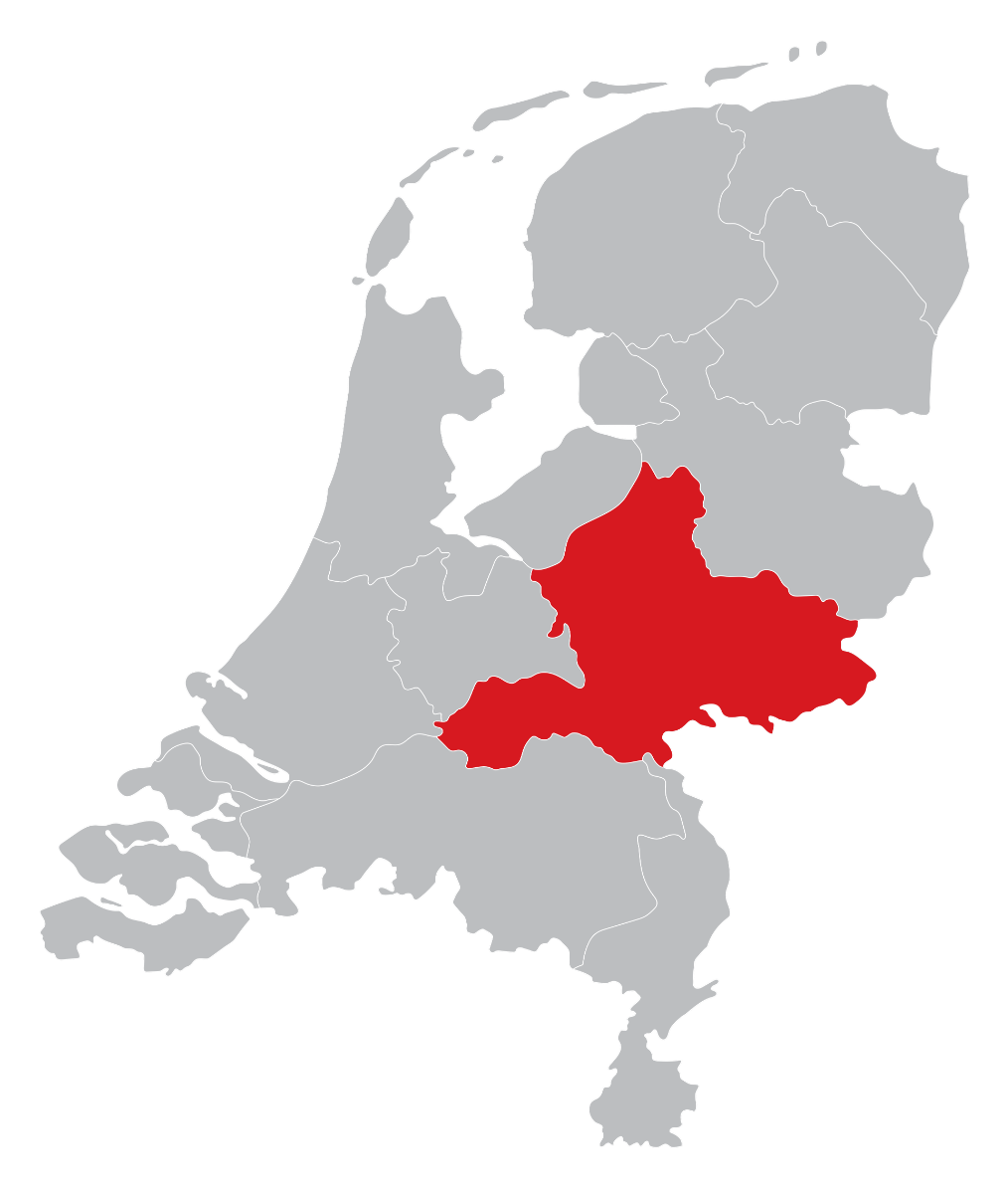 Dealers kaart in Gelderland, Nijmegen, Arnhem, Ede, Harderwijk of Apeldoorn