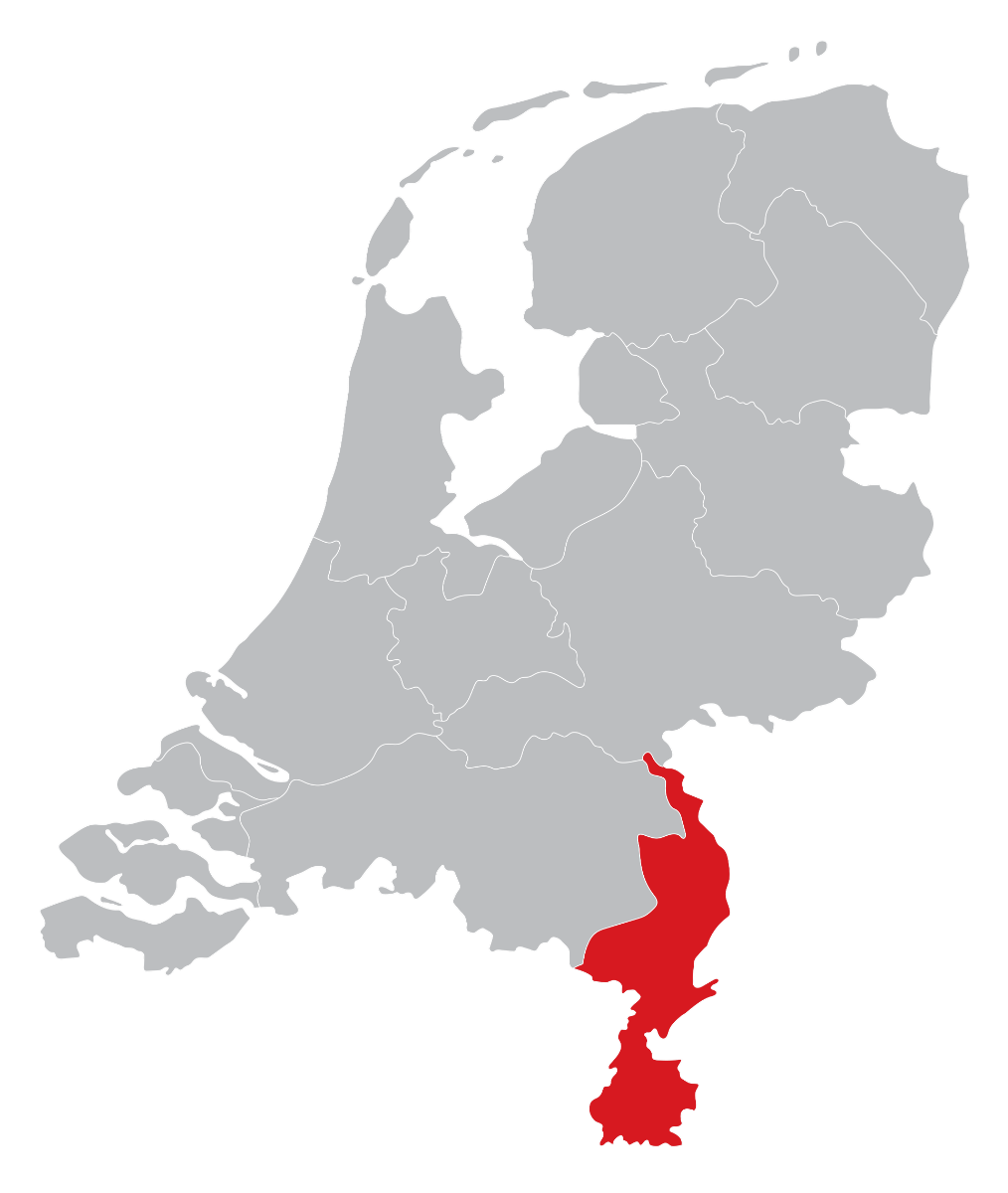 Dealers kaart in de provincie Limburg, Venlo, Maastricht, Heerlen, Roermond, Kerkrade of Weert