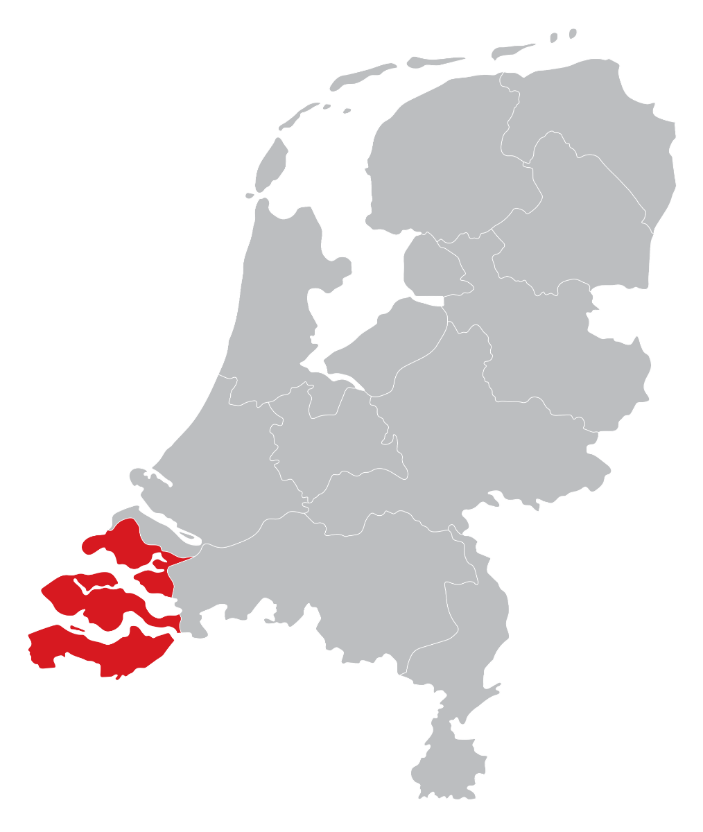 Dealers kaart in de provincie Zeeland, Middelburg, Goes, Vlissingen, Terneuzen of Zierikzee