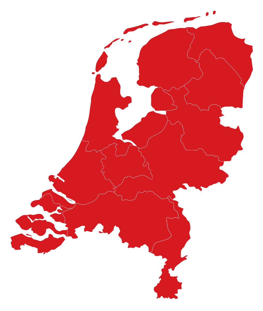 Kaart van Nederland waar Airpress verkoopt