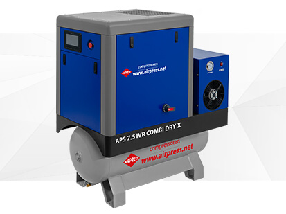 Airpress X Serie Schroefcompressor 7-5 IVR Combi Dry